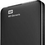 Hard disk extern portabil WD Elements de 750 GB alb-negru (WDBUZG7500ABK-WESN), WD
