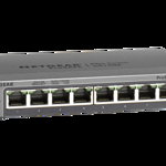 Switch GS108E Managed Gigabit Ethernet (10/100/1000) Black, NetGear