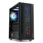 PC Gaming ZMEU Pro, Intel i5-10400F 2.9GHz, 16GB DDR4, 500GB SSD, RTX 3050 8GB GDDR6, Iluminare RGB, 