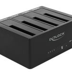 Delock Stație de andocare USB 3.0 pentru 4 x SATA HDD / SSD cu funcție de clonare - Stație de andocare HDD - SATA 6Gb/s - eSATA 6Gb/s, USB 3.0