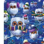 Puzzle SunsOut - Janet Stever: Night Owls with Hats, 500 piese (Sunsout-63419), SunsOut