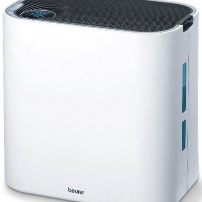 Purificator de aer Beurer LR330 Purificare si umidificare 55W 3 trepte de putere filtru HEPA Alb