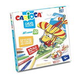 Set creativ Create & Color Carioca Jet Junior 3D, Carioca