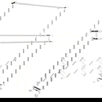 HOMCOM Uscător de Rufe Pliabil cu 3 Bare Reglabile, Uscător Vertical cu Roți Pivotante și Cadru din Oțel Inox, Uscător pentru Acasă și Spălătorie, Argintiu | Aosom Romania, HOMCOM HOMCOM Uscător de Rufe Pliabil cu 3 Bare Reglabile, Uscător Vertical cu Roți Pivotante și Cadru din Oțel Inox, Uscător pentru Acasă și Spălătorie, Argintiu | Aosom Romania, HOMCOM