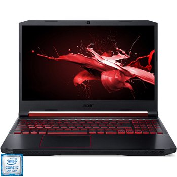 Laptop Acer Nitro 5 AN515-54 15.6 inch FHD Intel Core i7-9750H 16GB DDR4 512GB SSD nVidia GeForce RTX 2060 6GB Linux Black