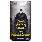 Figurina Batman cu costum complet negru 15 cm Spin Master, Spin Master