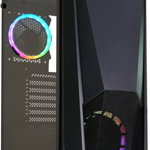 Carcasa pentru PC gaming, Xilence, Blast X505, Mini ITX/Micro ATX, Iluminare RGB, Negru