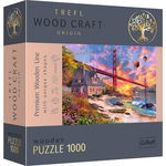 PUZZLE TREFL DIN LEMN 1000 PIESE APUS LA GOLDEN GATE, Trefl