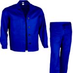 Costum protectie jacheta si pantaloni din bumbac albastru Marime M, Alte brand-uri