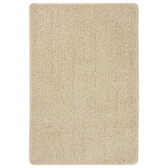 vidaXL Covor pufos crem 140x200 cm antiderapant