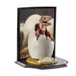 Figurina de colectie Jurassic Park IdeallStore, Baby Velociraptor, 15 cm, suport inclus