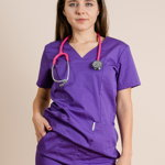 Bluza Medicala Violet Dama Poplin 165g Ina, MISSENA