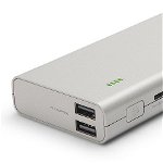 Acumulator extern Lenovo GXV0R48713, 10400 mAh, 2 x USB (Argintiu)