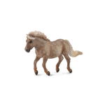 Figurina Ponei Pestrit Shetland M Collecta, 9.5 x 5.7 cm, Argintiu