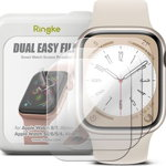 Ringke Ringke Dual Easy Hydrogel Film Apple Watch 4/5/6/7/SE/8 44/45mm Transparent [Pachet de 3], Ringke