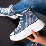 Pantofi Sport, culoare Albastru, material Textil - cod: P12600, ABC