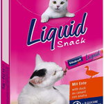 VITAKRAFT Snack lichid pentru pisici, Raţă şi Beta-Glucan (6 plicuri x 15g), 90g, Vitakraft