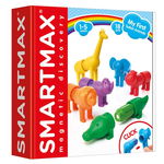 Joc magnetic Smart Max, My First Safari Animals, Primele mele animale de safari, 18 piese