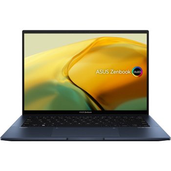 Laptop ASUS Zenbook 14 OLED UX3402ZA, 14 inch 2.8K, Intel Core i5-1240P, 16GB RAM, 512GB SSD, Intel Iris Xe Graphics, Windows 11 Home, Albastru
