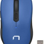 Mouse Natec Robin Niebieska (NMY-0916), Optic, USB, Wireless, 1600 DPI, 6 butoane, Negru-Albastru, Natec