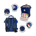 Geanta-Rucsac pentru bebelusi multifunctionala Bleumarin Bebeking, Bebeking