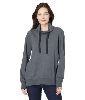 Imbracaminte Femei Cutter Buck Saturday Cotton Blend Funnel Neck Charcoal Heather, Cutter & Buck