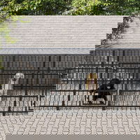 Gossi padoc pentru caini de exterior cu acoperis, 11,26 m2, otel, Gossi