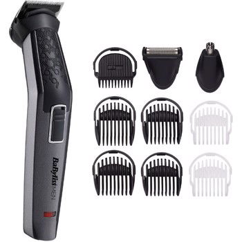 Aparat de tuns si ras Carbon Titanium 10in1 Multi Trimmer, 10 Accesorii, 3 capete, Negru
