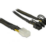 Cablu alimentare PCI Express 6 pin mama la 2 x 8 pin tata 30 cm - 85455