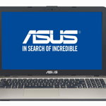 Laptop ASUS X541UV-XX104D cu procesor Intel® Core™ i5-6198DU 2.30GHz, Skylake™, 15.6", 4GB, 1TB, DVD-RW, nVIDIA® GeForce® 920MX 2GB, Free DOS, Chocolate Black