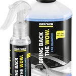 Pachet detergent auto Karcher Car Shampoo + Interior Cleaner Sample 6.296-169.0, pentru aparatele de curatat cu presiune Karcher