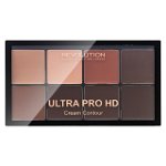 Makeup Revolution Pro HD Cream Contour Palette - Medium Dark paleta pentru fata multifunctionala 20 g, Makeup Revolution