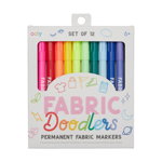 Set 12 carioci permanente pentru textile - Fabric Doodlers | Ooly, Ooly
