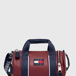 Geantă Tommy Jeans Tjw Heritage Barrel Bag AW0AW15431 Albastru, Tommy Jeans