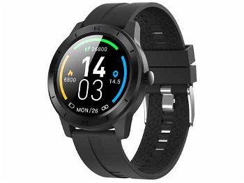 Smartwatch T-FIT 320 GPS, ritm cardiac, IP68, BT5.0, negru, Trevi