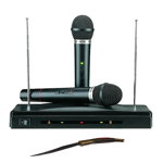 Set microfoane wireless si reciever C-05, cutit spaniol cadou, IdeallStore