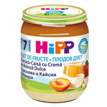 Hipp Fruit-duet piersica, caisa si crema de branza 160 g