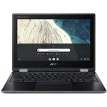 Laptop 2in1 Acer Chromebook Spin 511 R752TN-C6JR (Procesor Intel® Celeron® N4000 (4M Cache, up to 2.60 GHz), Gemini Lake, 11.6" HD, Touch, 4GB, 32GB eMMC, Intel® UHD Graphics 600, Chrome OS, Negru)