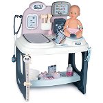 Centru de ingrijire pentru papusi Smoby Baby Care Center cu papusa si accesorii, Smoby