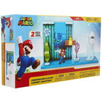 Set de joaca Super Mario Underwater cu figurina 6 cm, Jakks Pacific