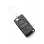 Citroen / Peugeot - Carcasa tip cheie briceag cu 4 butoane, fara suport baterie, model VA2-SH4, 