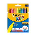 Creioane cerate BIC plastifiate Plastidecor, 12 buc/set, BIC