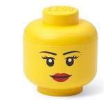 Mini cutie depozitare cap minifigurina LEGO fetita