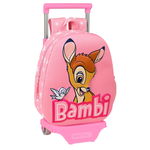 Ghiozdan 3D cu Roți Disney Bambi Roz (28 x 10 x 67 cm), Disney