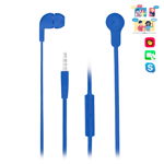 casti in-ear cu fir, cross skip blue albastru, ngs, NGS