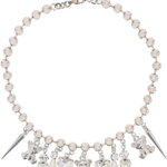 Alessandra Rich Necklace With Charms CRYSTAL SILVER, Alessandra Rich
