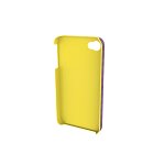 Carcasa iPhone 4/4s mov cu interior galben LEITZ Complete Retro Chic, LEITZ