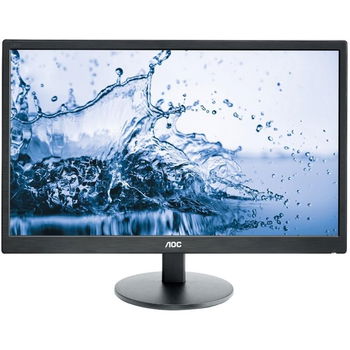 Monitor LED AOC 24", Wide, Full HD, DVI, HDMI, VGA, Negru, E2460SH