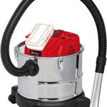 TE-AV 18/15 Li C-Solo, ash vacuum cleaner (silver/red, without battery and charger), Einhell