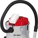 TE-AV 18/15 Li C-Solo, ash vacuum cleaner (silver/red, without battery and charger), Einhell